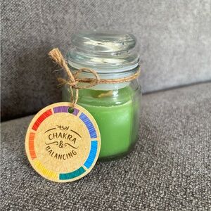 Chakra Balancing Green Candle Jar